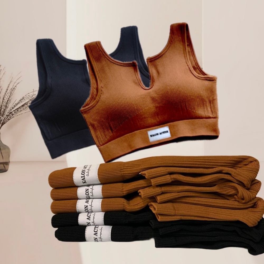 Caramel Brown-High Waisted Biker Shorts seamless
